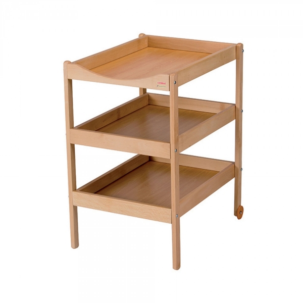 Table à langer bois Susie Vernis naturel