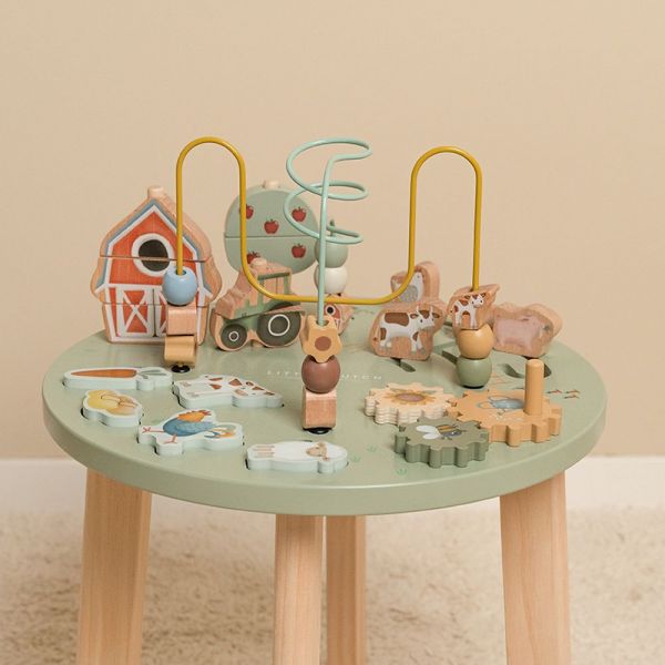 Table de 5 activités en bois FSC Little Farm