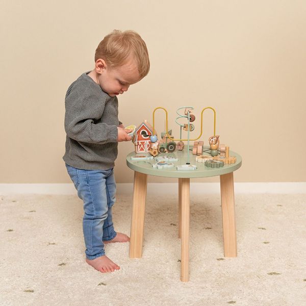 Table de 5 activités en bois FSC Little Farm