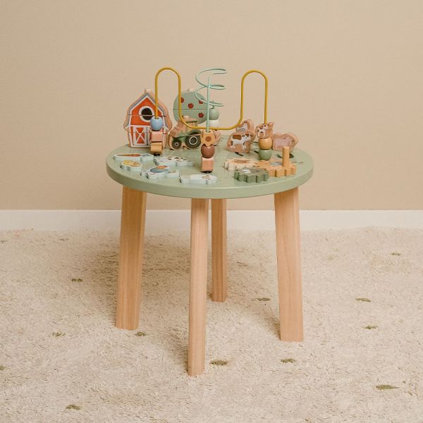 Table de 5 activités en bois FSC Little Farm