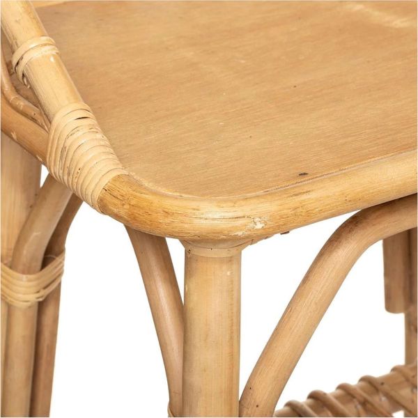 Table de chevet rotin