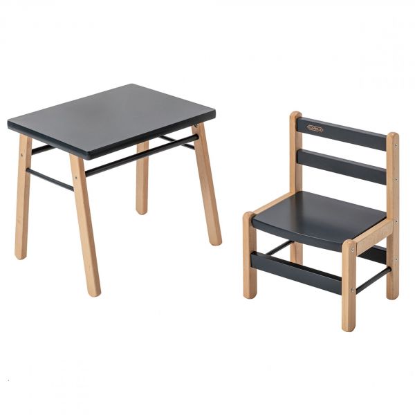 Petite table enfant Gabriel Anthracite