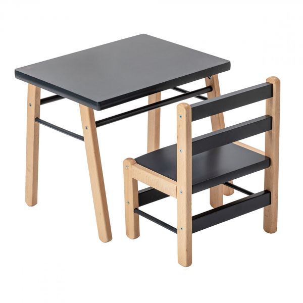 Petite table enfant Gabriel Anthracite