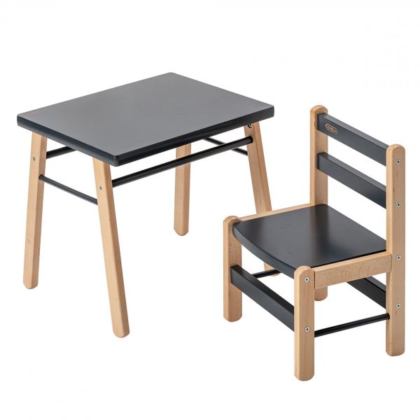 Petite table enfant Gabriel Anthracite