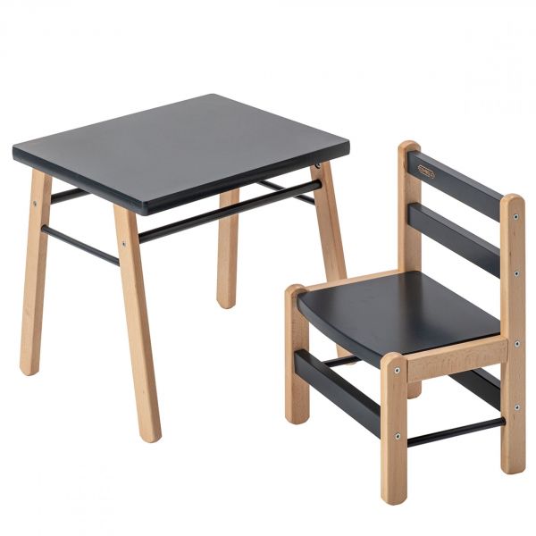 Petite table enfant Gabriel Anthracite