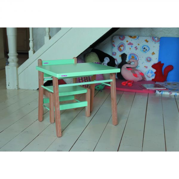 Petite table enfant Gabriel Hybride bleu gris