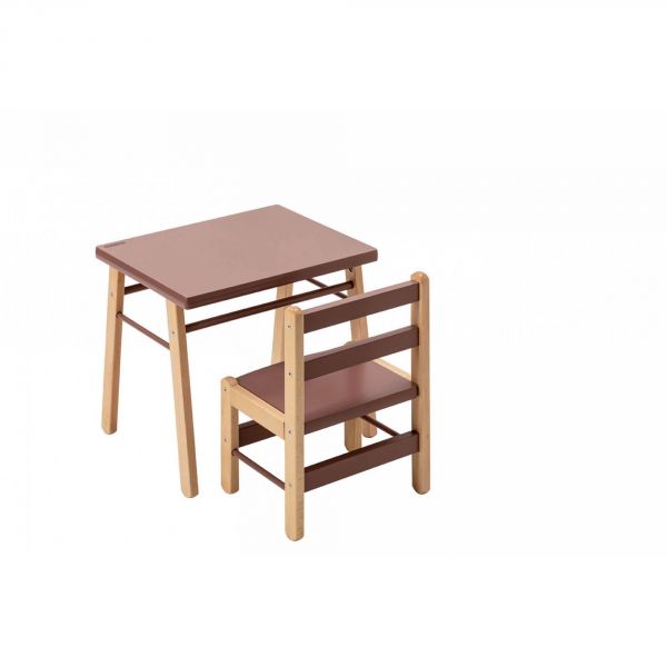 Petite table enfant Gabriel Hybride vieux rose