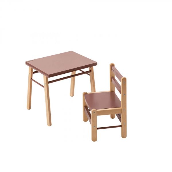 Petite table enfant Gabriel Hybride vieux rose