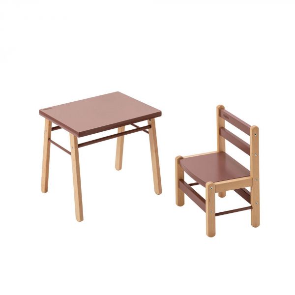 Petite table enfant Gabriel Hybride vieux rose