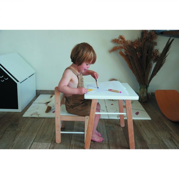 Petite table enfant Gabriel Hybride blanc