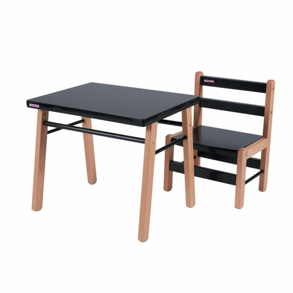 Petite table enfant Gabriel Hybride noir