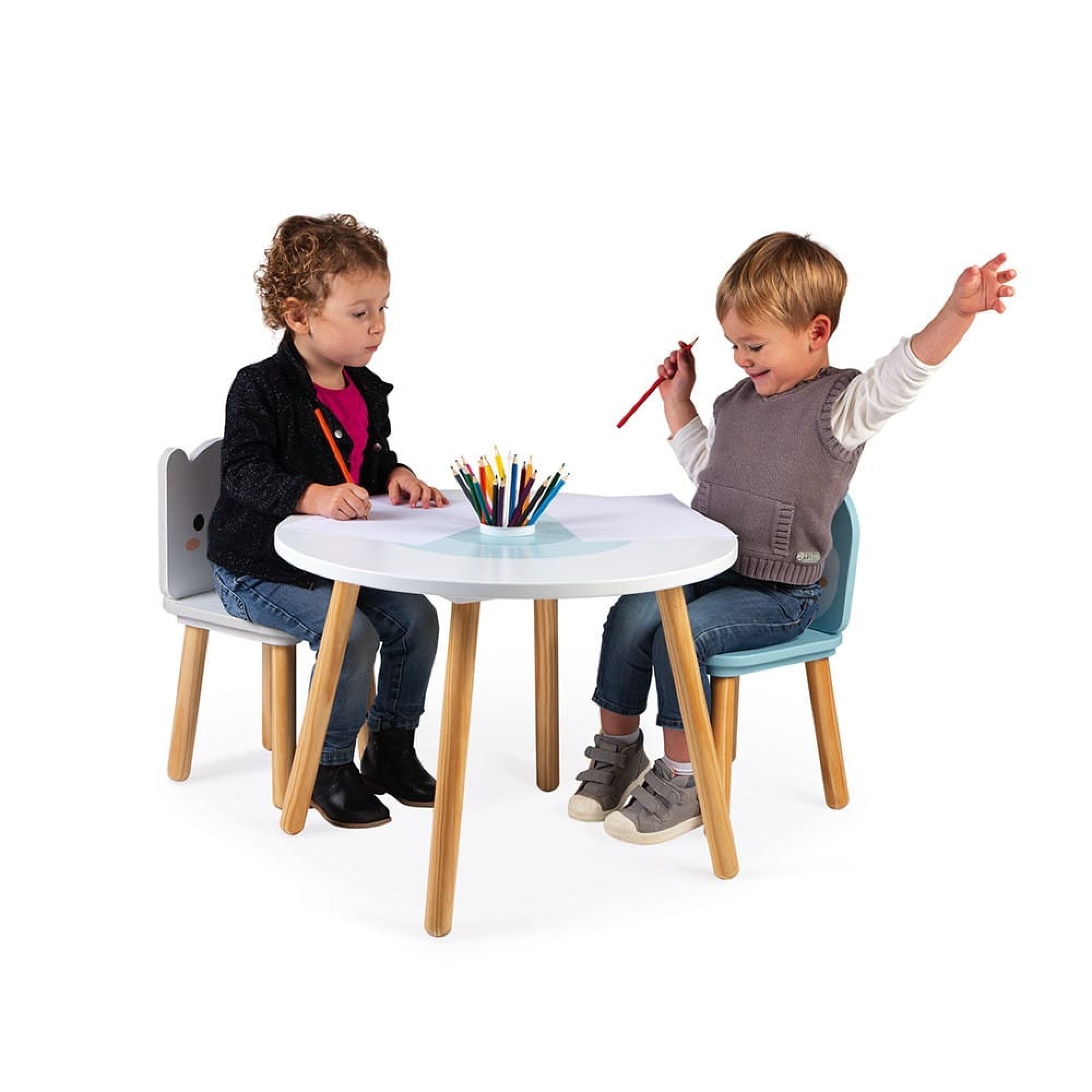 Table et chaises en bois enfant banquise - Made in Bébé