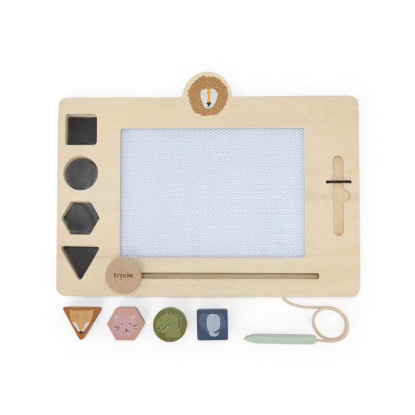 Tableau à dessin enfant en bois multi