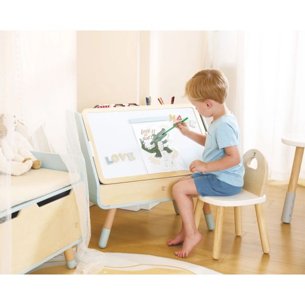 Tableau enfant à dessins - bibliothèque 2 en 1