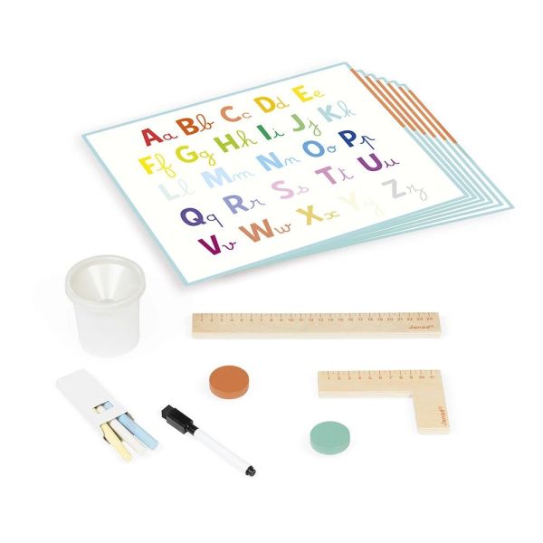 Tableau de la maîtresse en bois double face pour enfant