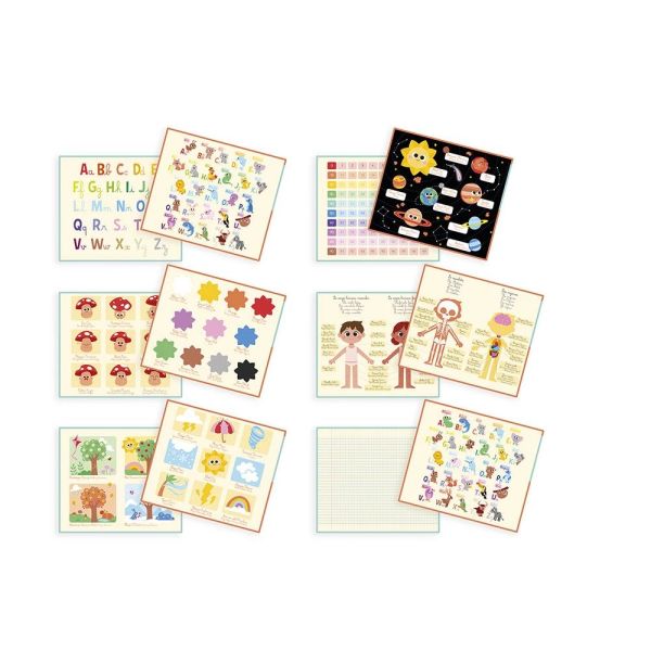 Tableau de la maîtresse en bois double face pour enfant