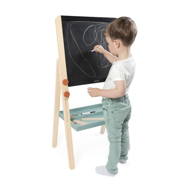 Tableau de la maîtresse en bois double face pour enfant