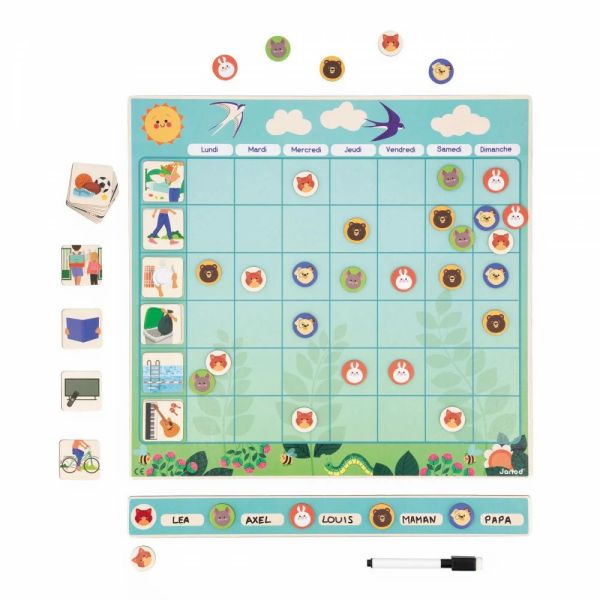 Tableau organisation emploi du temps pour enfant