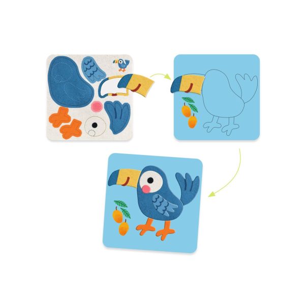 Tableaux de feutrine Animaux tout doux