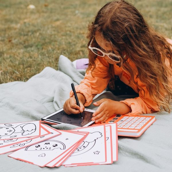 Tablette à dessiner format A5 thème Kawaï