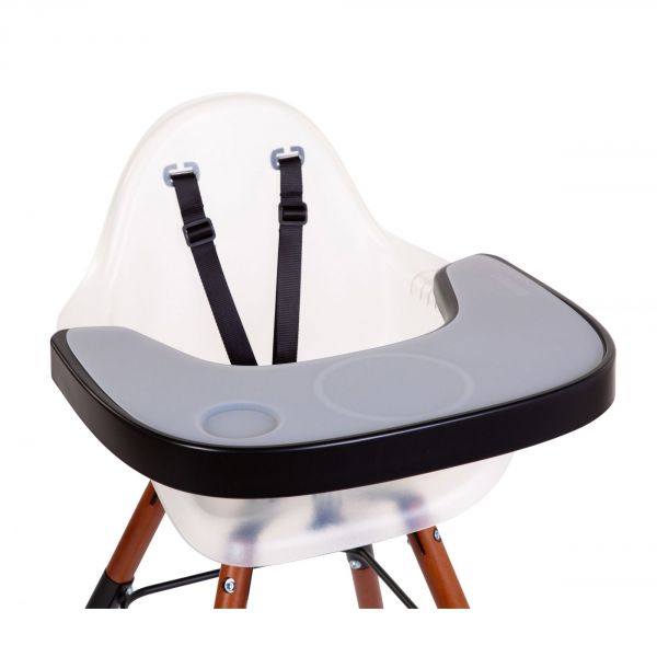 Tablette chaise Evolu 2 noire avec set de table