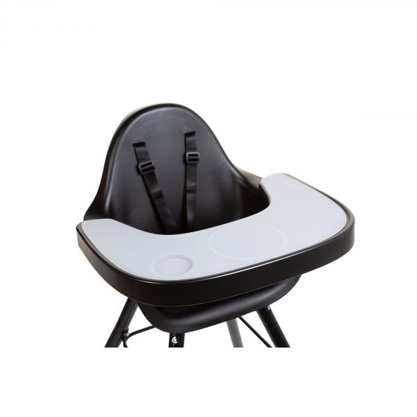 Tablette chaise Evolu 2 noire avec set de table