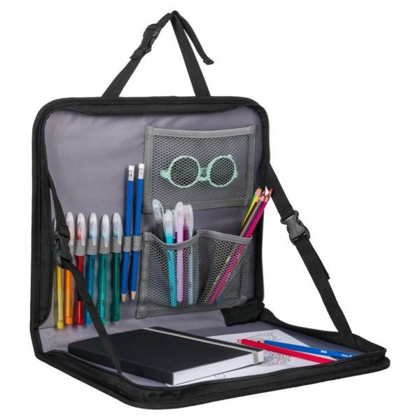 Tablette de voyage enfant pour siège arrière gris