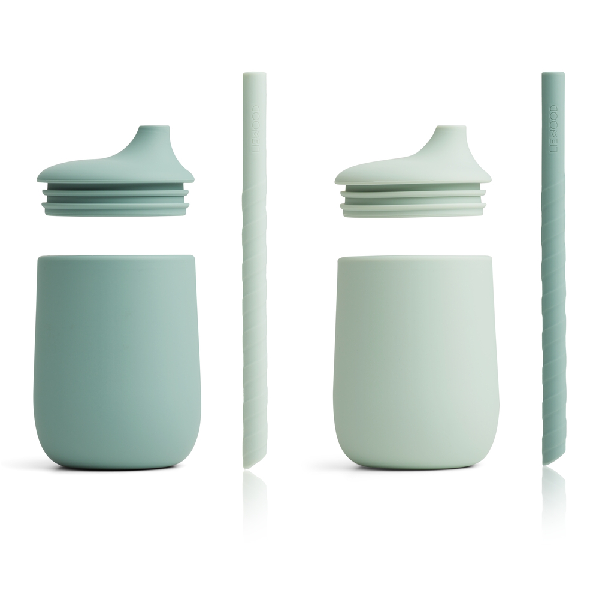 Liewood Lot De 2 Gobelets Avec Paille Mint Mix Made In Bebe