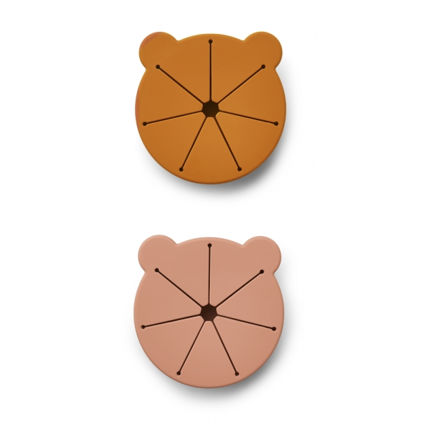 Lot de 2 snacks cups Dark Rose et Mustard Mix