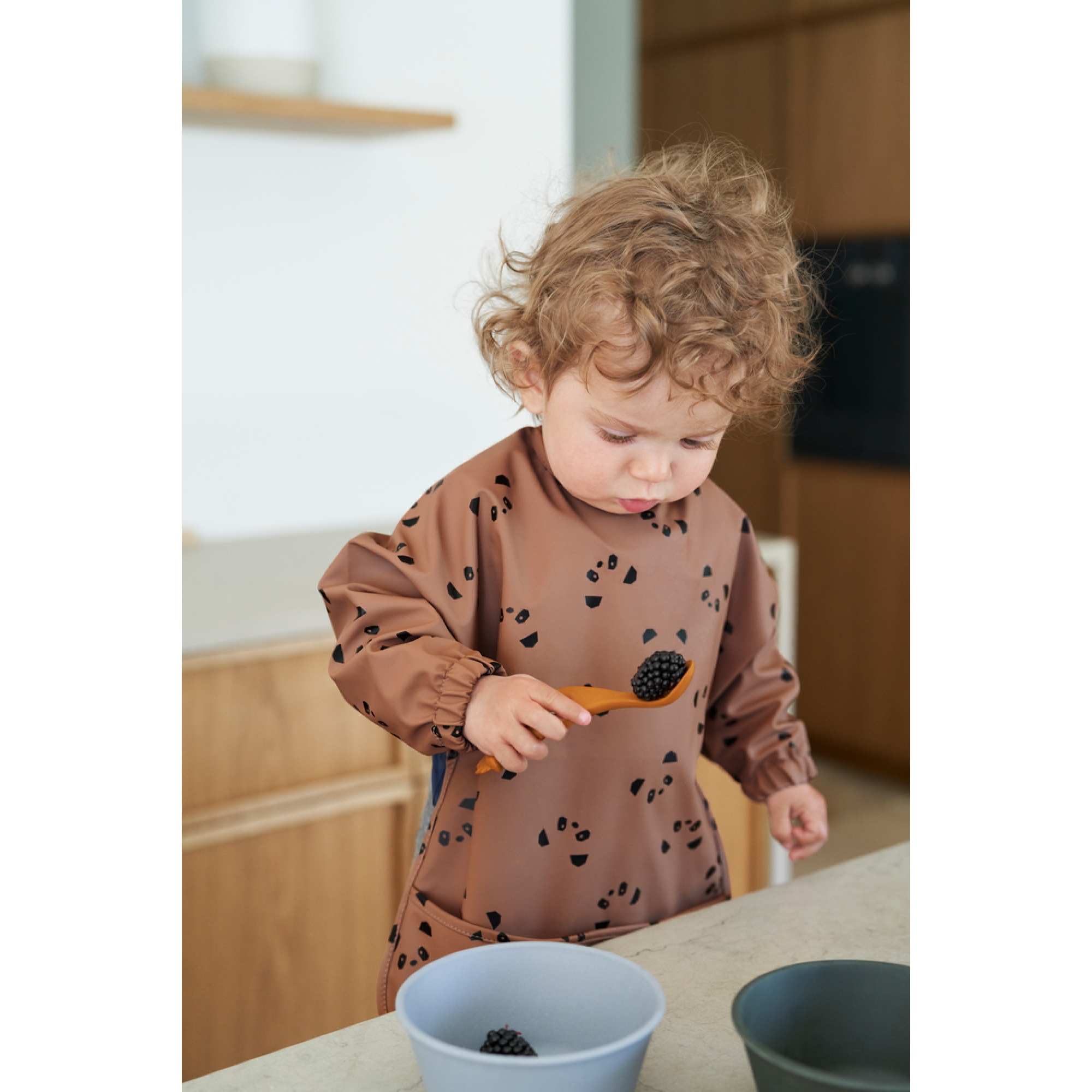 Liewood Lot De 4 Cuilleres Bebe Mustard Made In Bebe