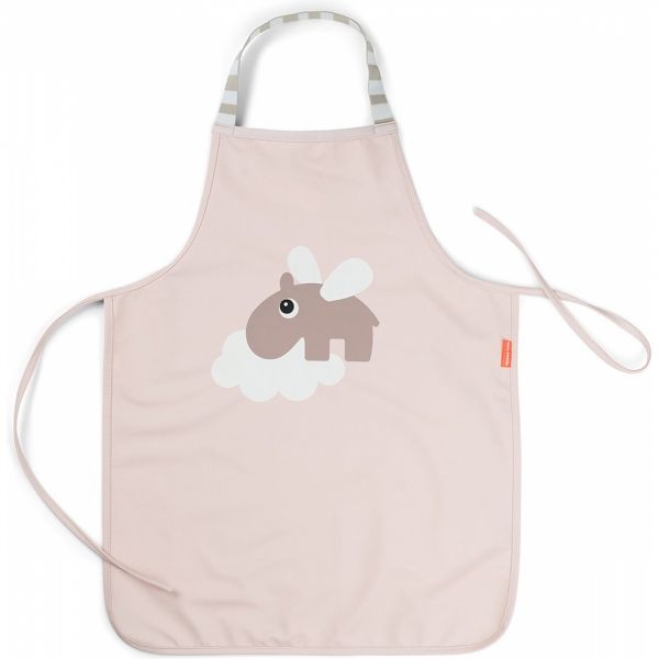 Tablier imperméable pour enfants Happy clouds Rose