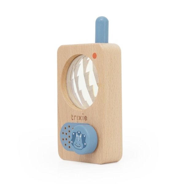 Talkie-walkie en bois Mr. Triceratops