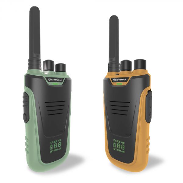 Talkie walkie vert et orange