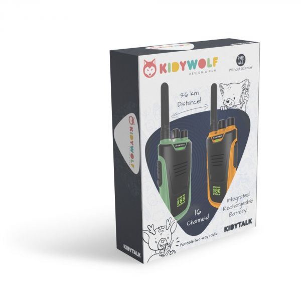 Talkie-walkies enfant Kidytalk vert et orange