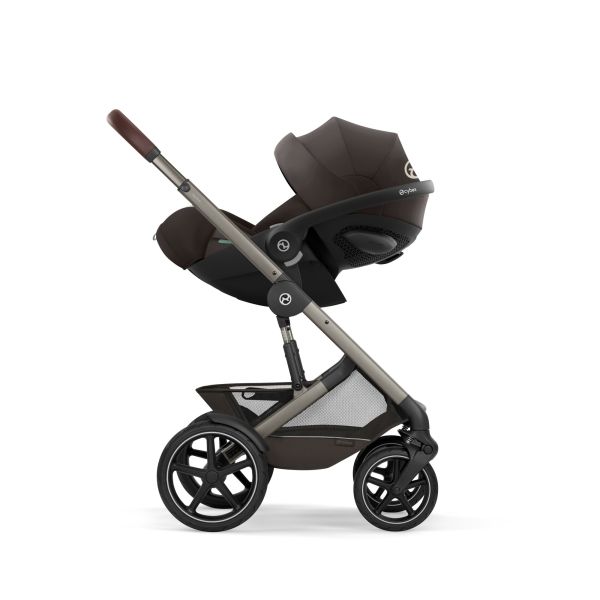 Poussette duo tout terrain Talos S Lux 4 avec nacelle pliable Chocolate Brown