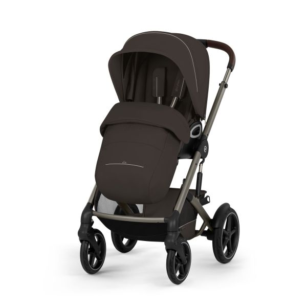 Poussette duo tout terrain Talos S Lux 4 avec nacelle pliable Chocolate Brown