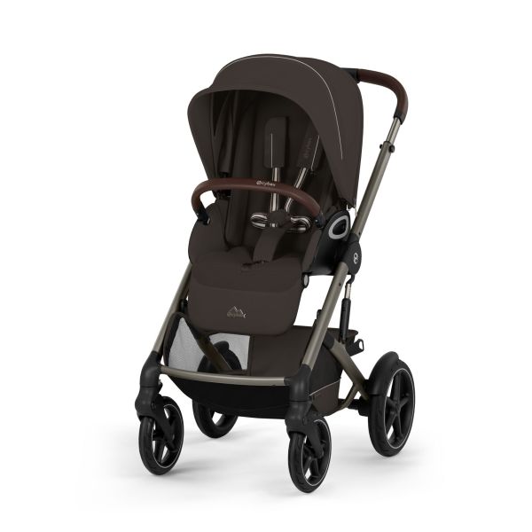 Poussette duo tout terrain Talos S Lux 4 avec nacelle pliable Chocolate Brown