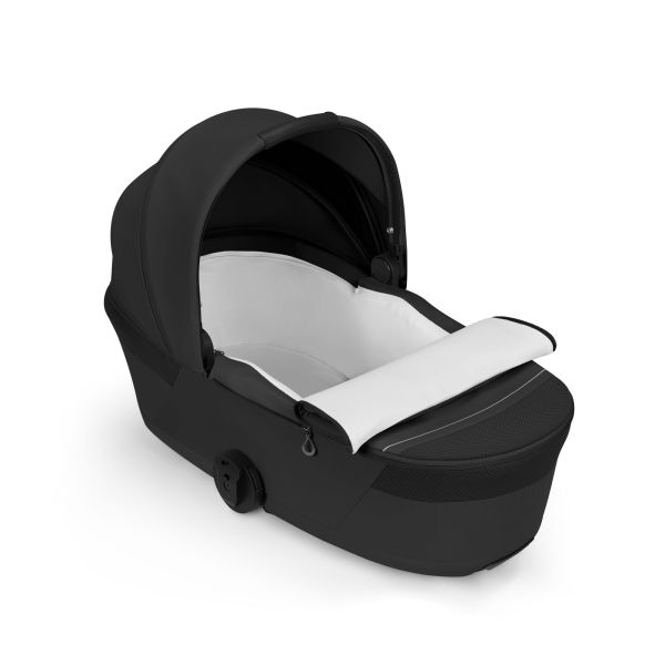 Poussette duo tout terrain Talos S Lux 4 avec nacelle pliable Moon Black