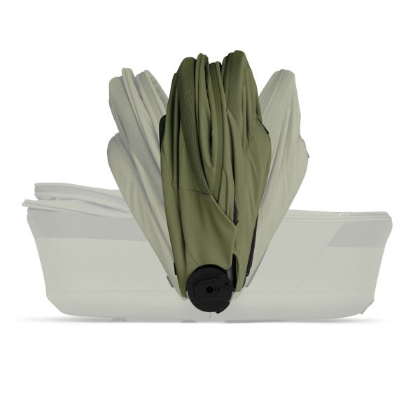 Poussette duo tout terrain Talos S Lux 4 avec nacelle pliable Moss Green