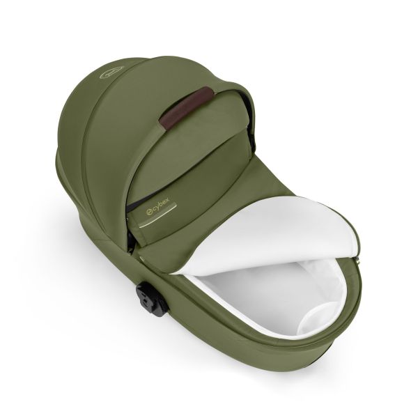 Poussette duo tout terrain Talos S Lux 4 avec nacelle pliable Moss Green