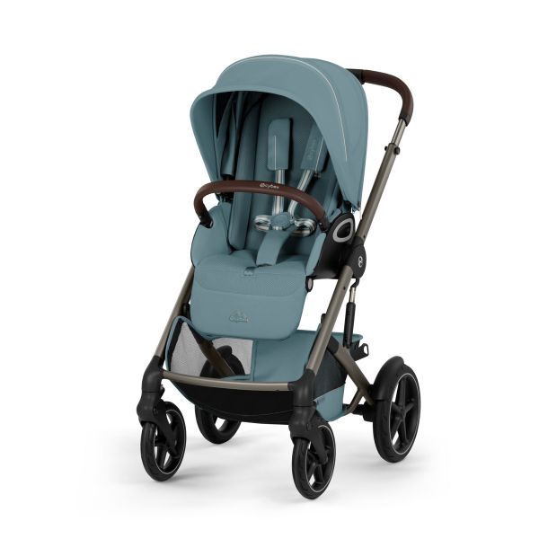Poussette duo tout terrain Talos S Lux 4 avec nacelle pliable Stormy Blue