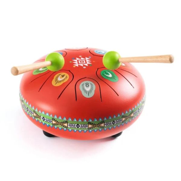 Tambour métal drum Animambo rouge