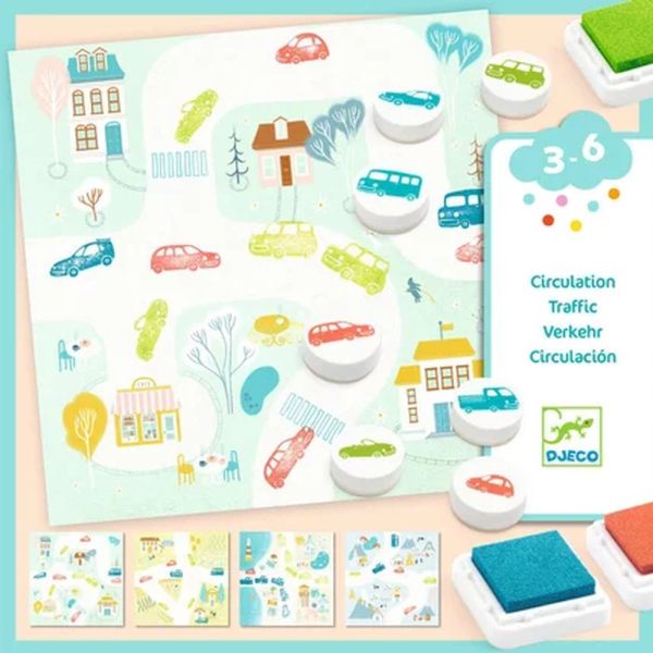 Coffret Tampons encreurs pour enfant Circulation