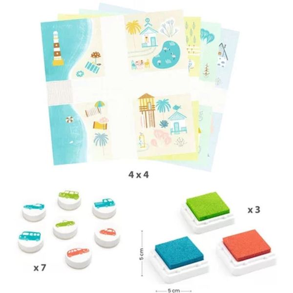Coffret Tampons encreurs pour enfant Circulation