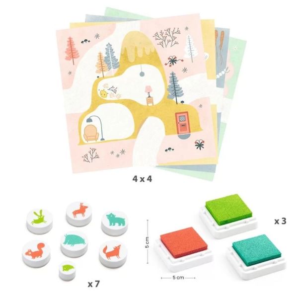 Coffret Tampons encreurs pour enfant En visite