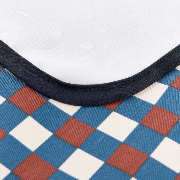 Tapis à langer nomade imperméable Hyde Park Blue Red Mosaic