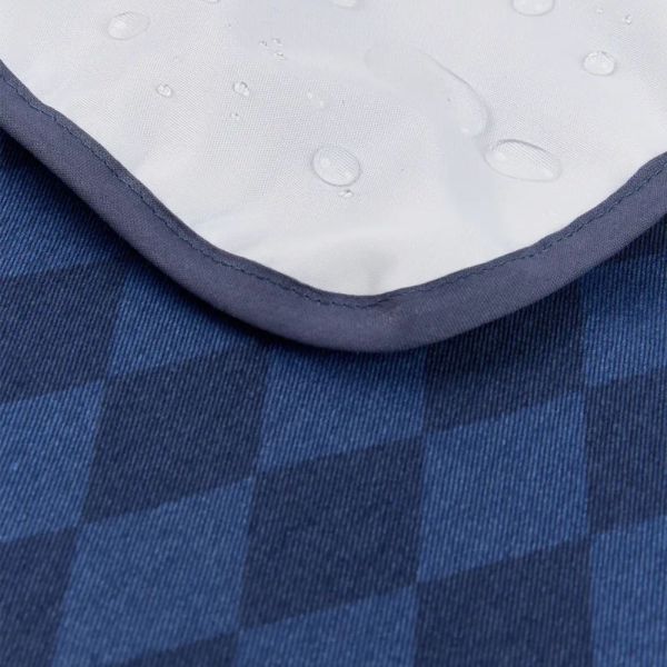 Tapis à langer nomade imperméable Hyde Park Denim Blue Diamonds