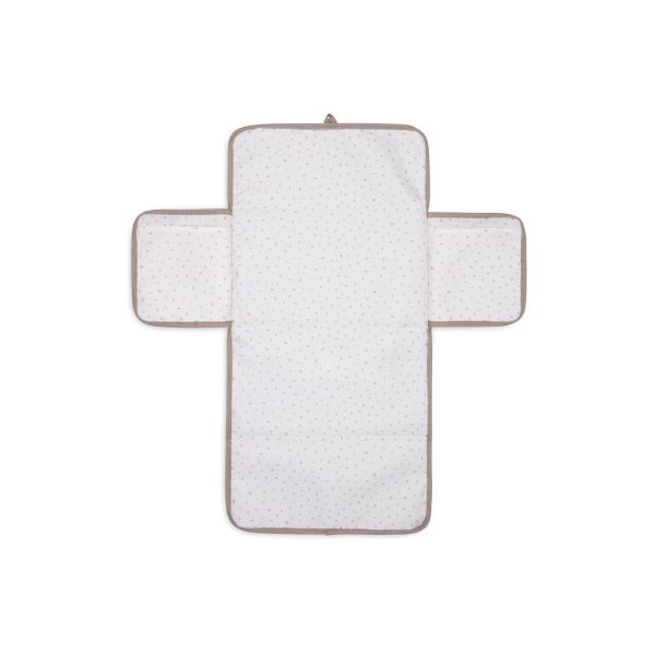 Tapis à langer nomade Cloudy Rib Milky Coffee