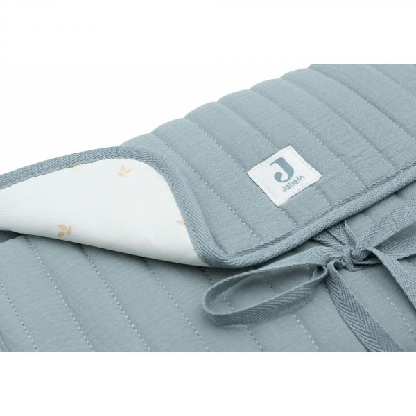 Tapis à langer nomade Gaze de coton Sea Green