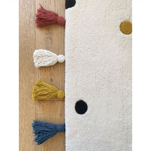 Tapis enfant 120x170 cm Minima à pois multicolores